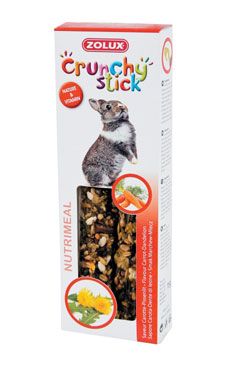 Pochoutka CRUNCHY STICK mrkev/pamp pro králíky Zolux PRDEJNA