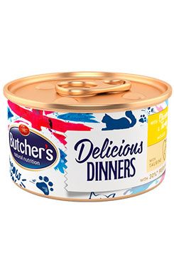 Butcher's Cat Delic.Dinners kuře+krůta konz. 85g
