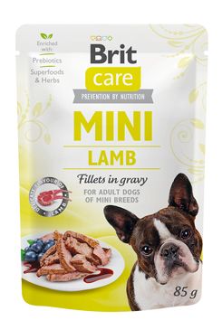 Brit Care Dog Mini Lamb fillets in gravy 85g PRODEJNA