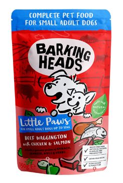 BARKING HEADS Litt.Paws Beef+Chick+Salm kapsička 150g PRODEJNA