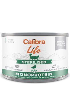 Calibra Cat Life konz.Sterilised Duck 200g PRODEJNA