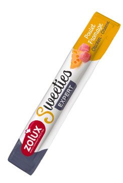 Pochoutka pes SWEETIES kuře+sýr krém.tyčinka 14g Zolux PRODEJNA