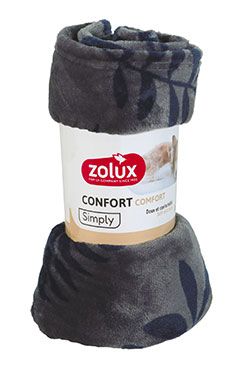 Pelech deka COCOON 100x75cm antracit se vzorem Zolux