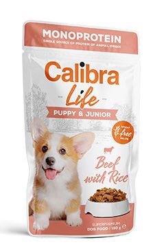 Calibra Dog Life kapsa Puppy&Junior Beef 150g PRODEJNA