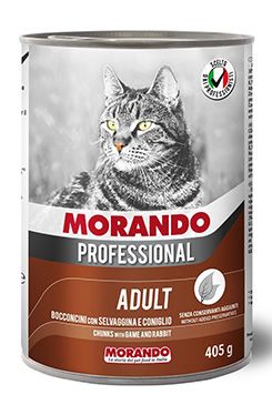 Morando Professional konz.pro kočky zvěřina,králík405g