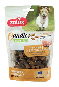 Pochoutka pes CANDIES kostičky drůbež,játra 150g Zolux PRODEJNA