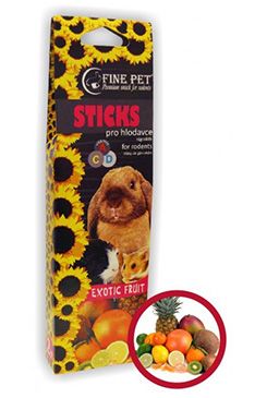 FINE PET Tyčinka Hlodavec exot ovoce 2ks/110g PRODEJNA