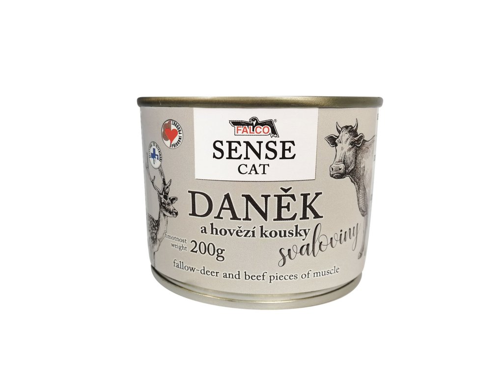 FALCO SENSE CAT daněk a hovězí 200g