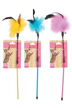Hračka kočka udice Feather Duster mix barev Zolux prodejna