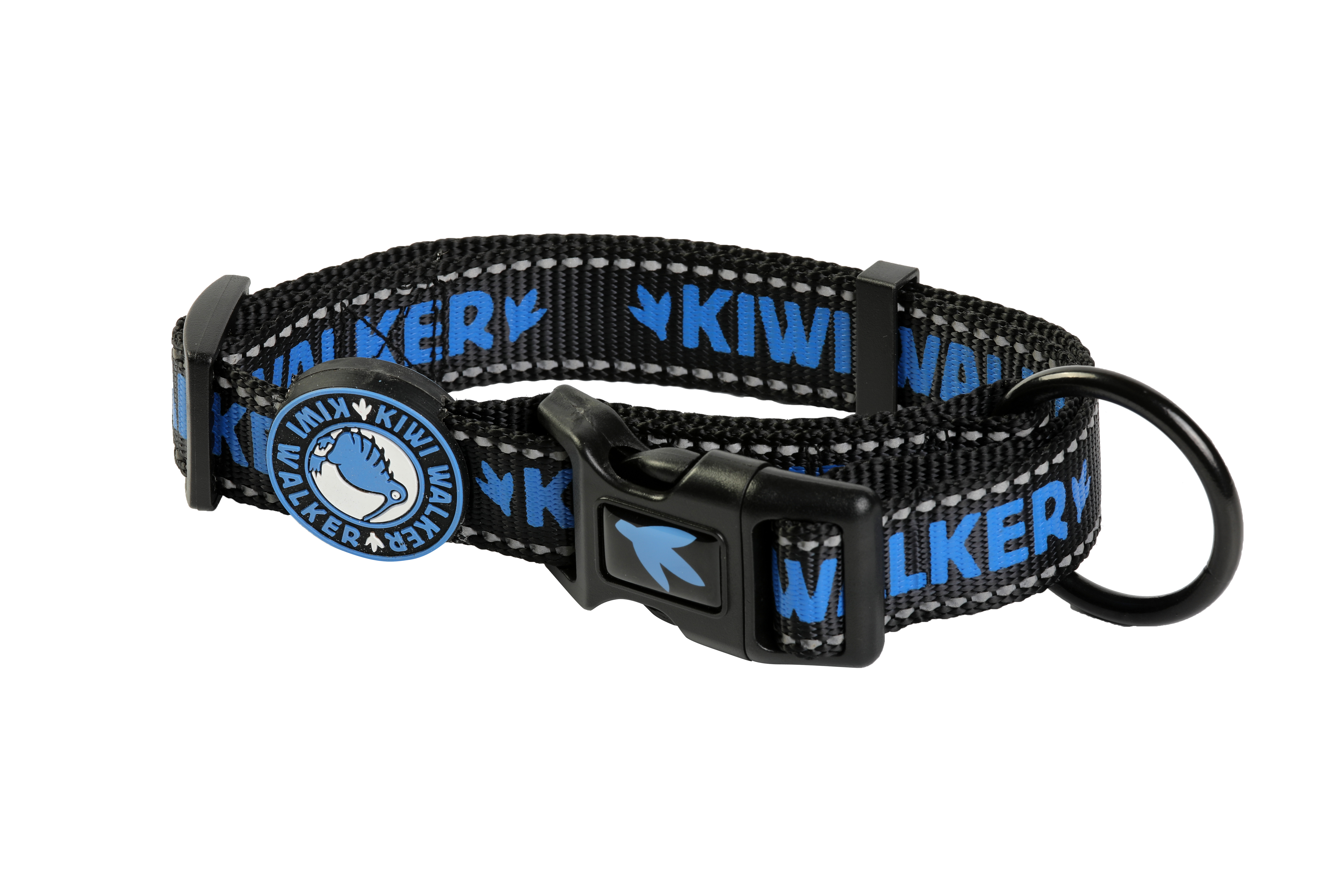 Obojek nylon 32-45/2cm modrá Kiwi PRODEJNA