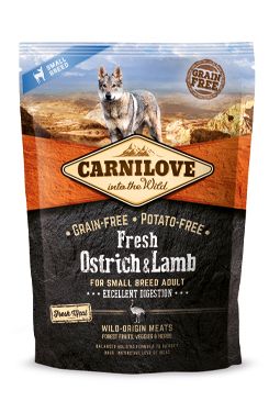 Carnilove Dog Fresh Ostrich&Lamb for Small Breed 1.5kg prodejna SLEVA EXPIRACE