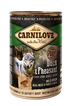 Carnilove Wild konz Meat Duck & Pheasant 400g PRODEJNA