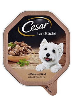 Cesar vanička krůtí a hovězí ve šťávě 150g
