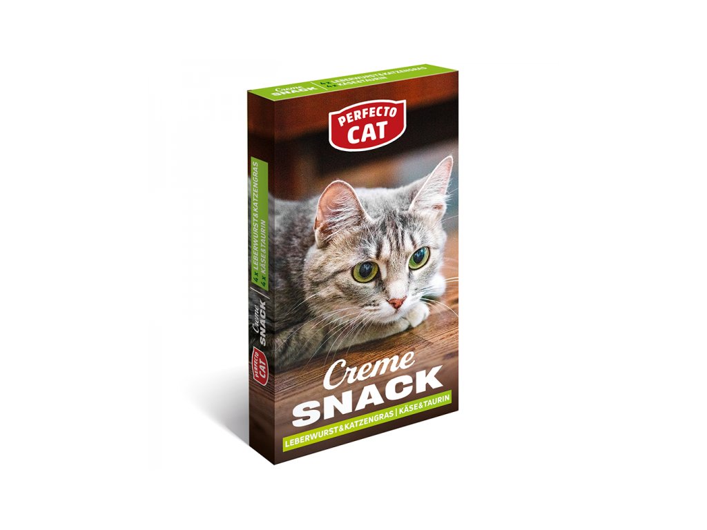 Perfecto Cat Premium Krémová svačinka Sýr & Taurin 8x15g