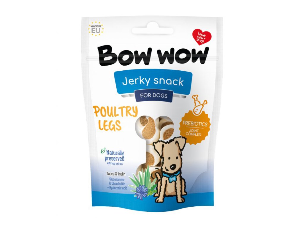 Bow Wow Kuřecí stehýnka 80g 15ks