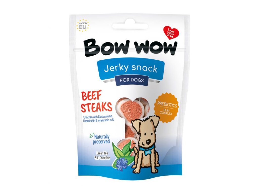 Bow Wow Kotletky hovězí 80g 15ks