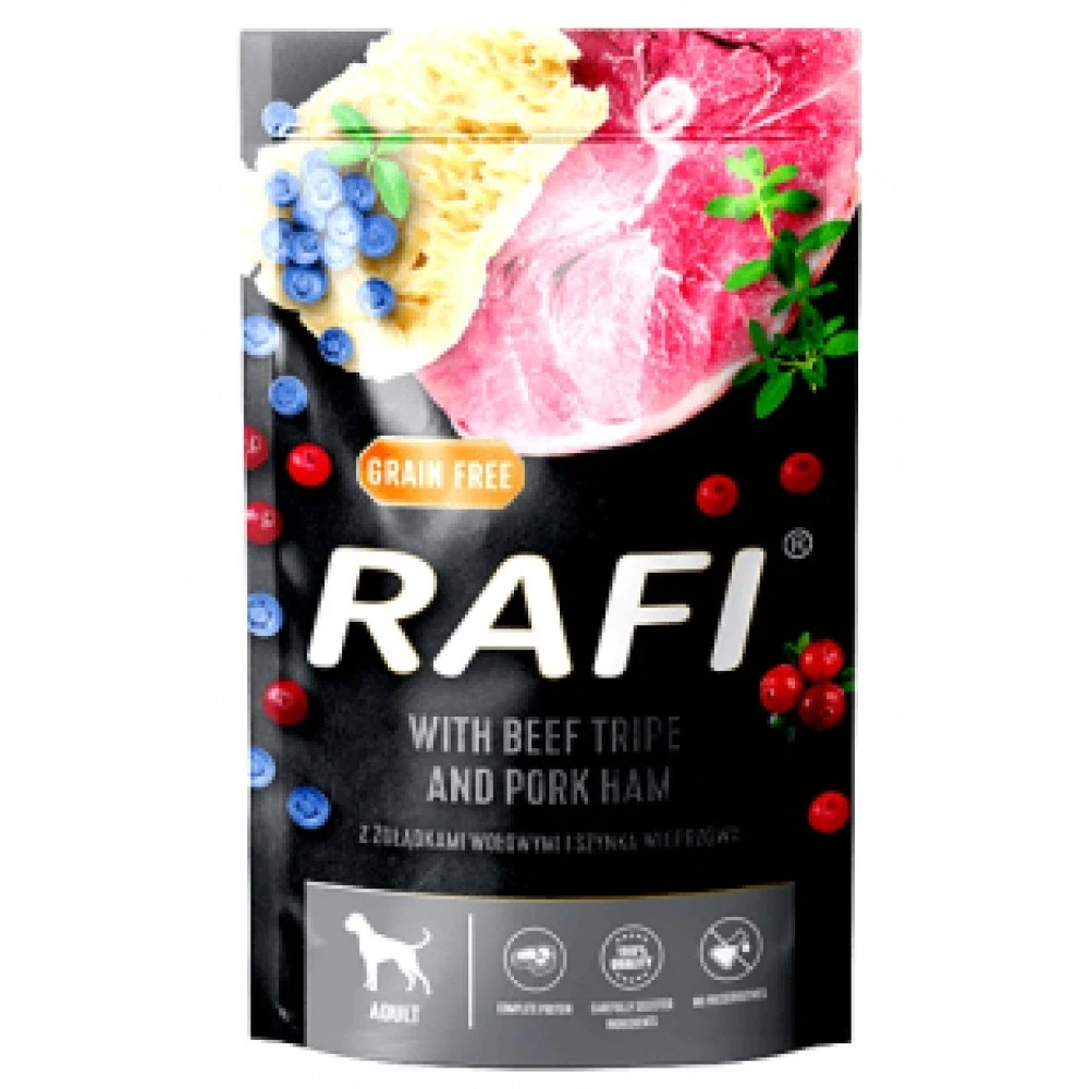 RAFI 500g With Beef Tripe and Pork Ham Grain Free dog