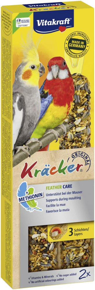 Vitakraft Bird Kräcker Korela/Parrot moulting tyč 2ks PRODEJNA