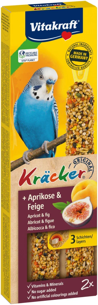 Vitakraft Bird Kräcker Andulka meruňka+fík tyč 2ks PRODEJNA