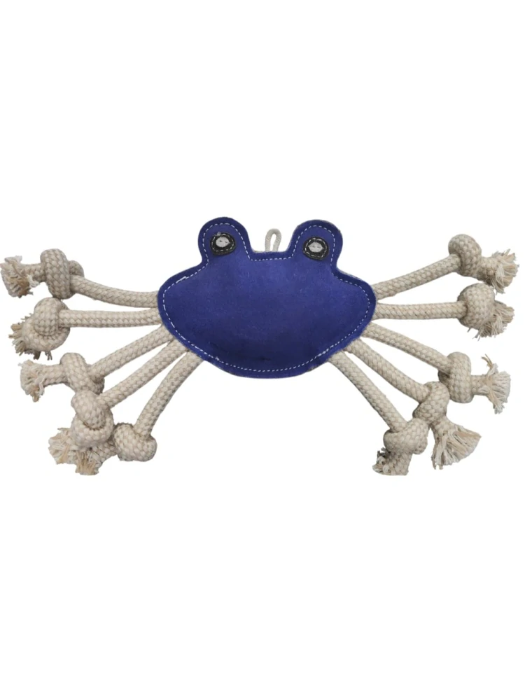 Hračka pes animALL Krab s provazy kůže,barevný 33x20cm PRODEJNA