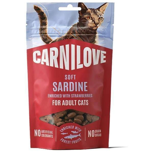 Carnilove Cat SOFT Snack Sardine+Strawberry 50g