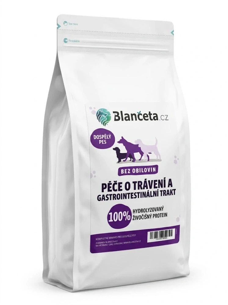 Blančeta - Hypoalergenní krmivo PÉČE O TRÁVENÍ pro dospělé psy 1,5kg