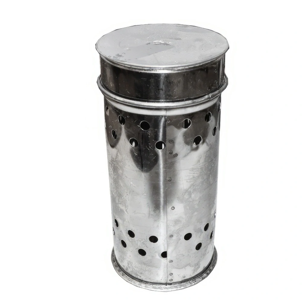 Nerezová lampa na vysiřování pro sirné knoty