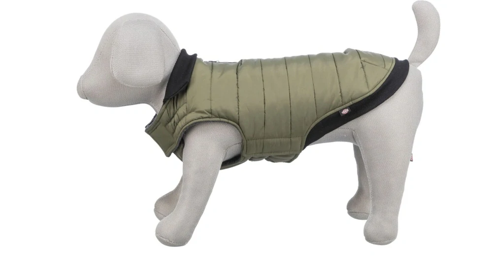 Prošívaná vesta ARLAY, khaki S:40cm, hruď:54cm, krk:42-50cm PRODEJNA