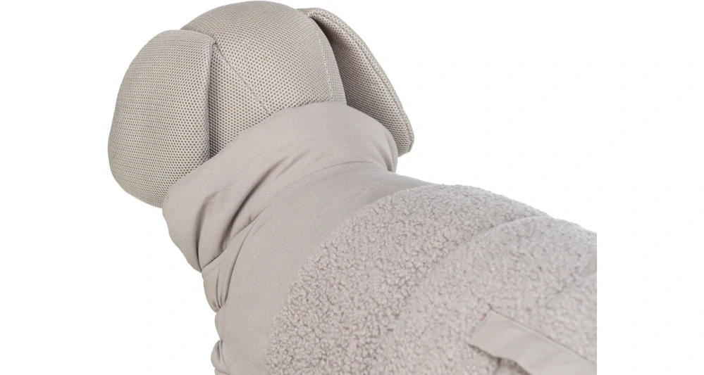 Zimní vesta AJOU s kožíškem, šedá XS: 27cm, hruď: 37-43cm, krk: 32cm PRODEJNA
