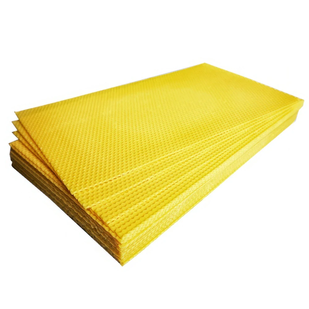 Mezistěny z včelího vosku 39x17 - 370x150 mm