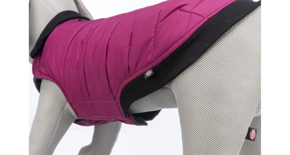 Prošívaná vesta ARLAY, malinová XS:30cm, hruď:42cm, krk:34-38cm PRODEJNA