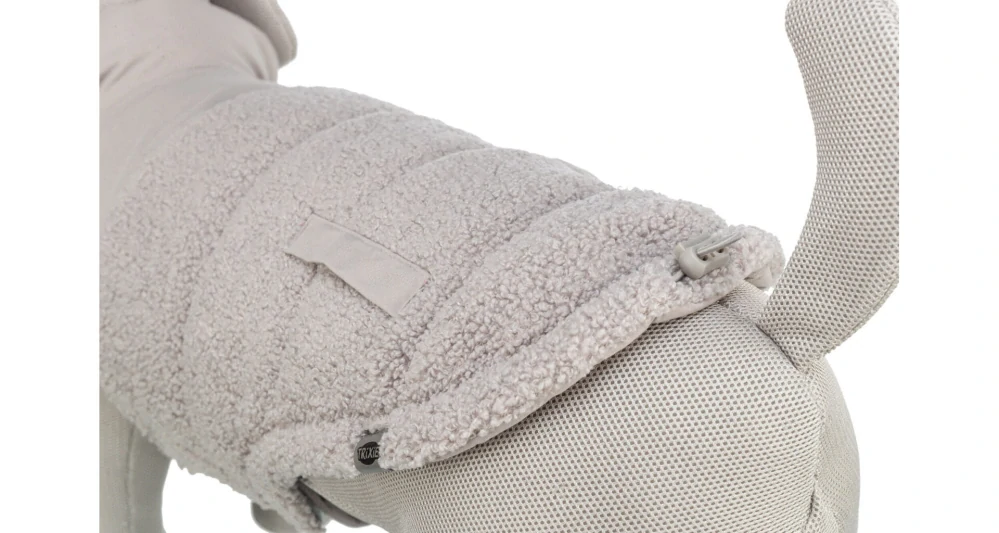 Zimní vesta AJOU s kožíškem, šedá XS: 27cm, hruď: 37-43cm, krk: 32cm PRODEJNA