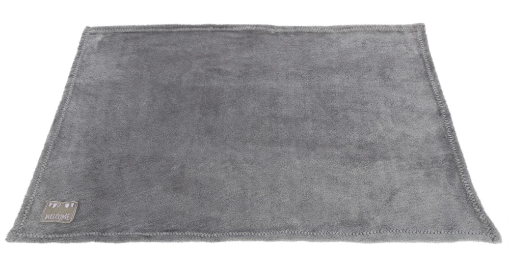 JUNIOR set - deka 75 x 50 cm + plyšový medvídek, šedá/světle fialová PRODEJNA