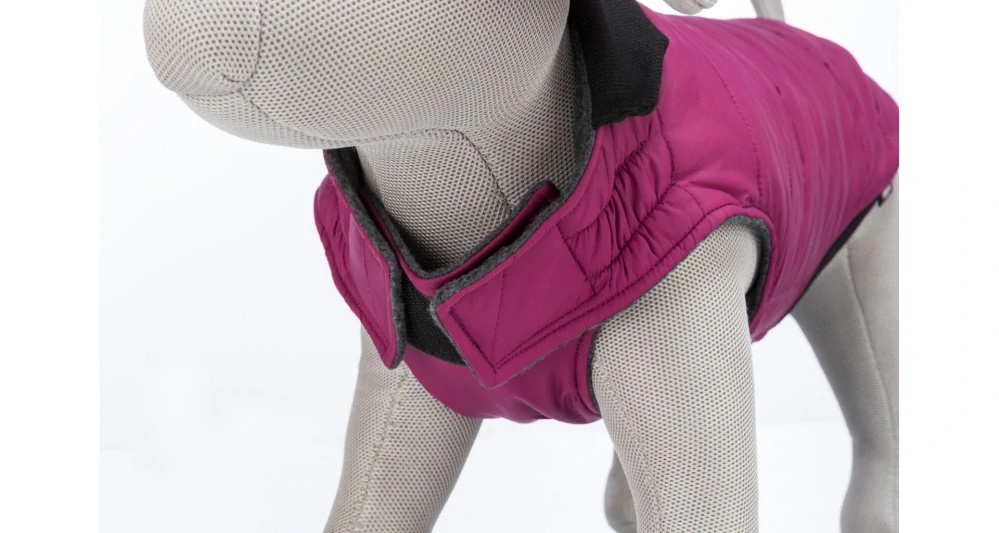 Prošívaná vesta ARLAY, malinová XS:30cm, hruď:42cm, krk:34-38cm PRODEJNA