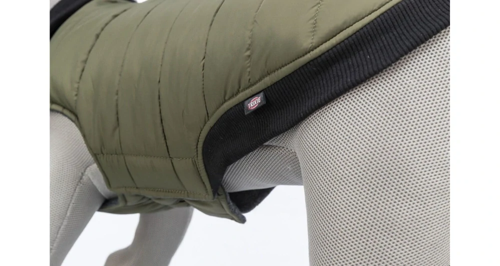 Prošívaná vesta ARLAY, khaki S:40cm, hruď:54cm, krk:42-50cm PRODEJNA