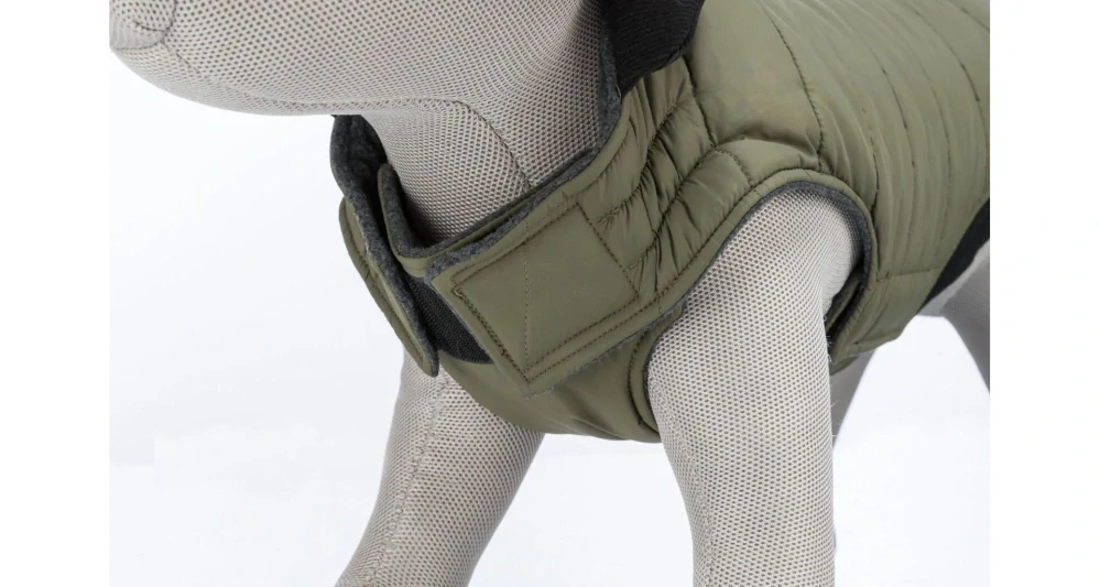 Prošívaná vesta ARLAY, khaki S:40cm, hruď:54cm, krk:42-50cm PRODEJNA