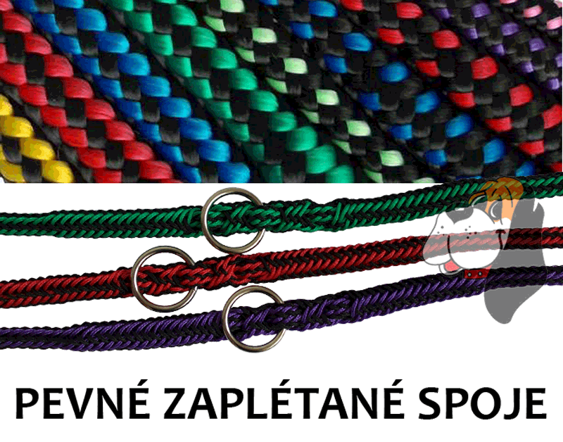 Vodítko přepínací zapletené 12mm x 250cm