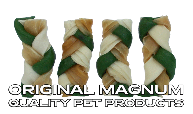 Magnum Rawhide Small braid GREEN 2,5" 6,5cm 40ks