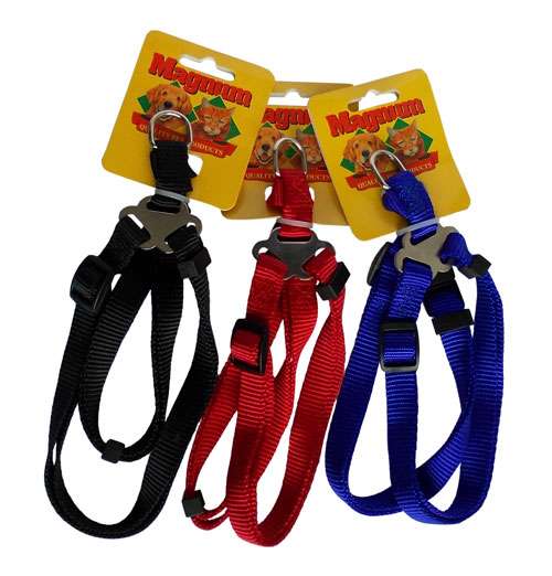 Postroj nylon pes, kočka 20mm x 35-50cm AKCE