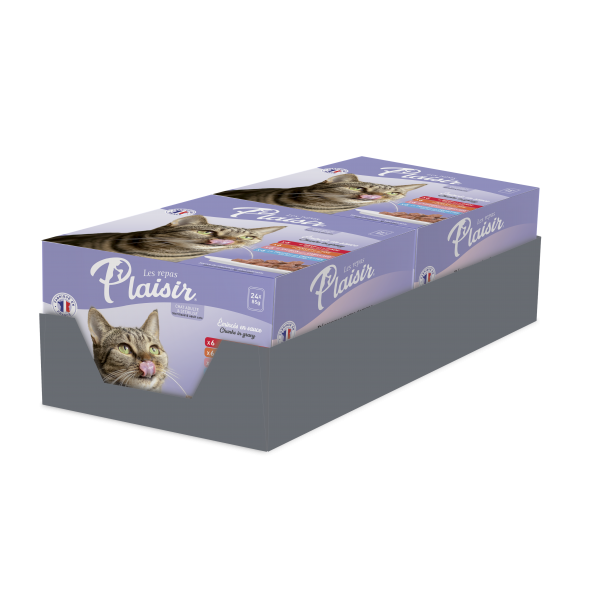Plaisir cat Kapsa Multipack XXL pro dospělé i kastrované kočky mix chutí 24x85g