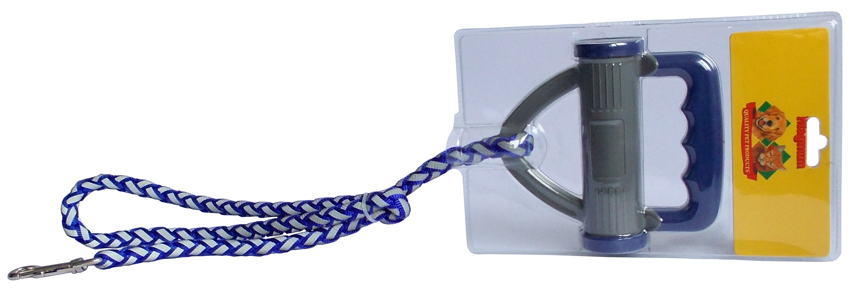 Vodítko splétané reflexní s cest. miskou a sáčky 10mm x 120cm AKCE
