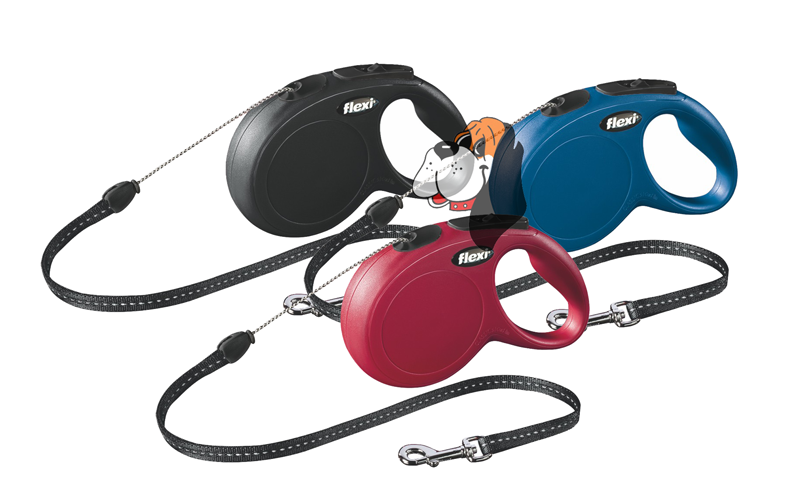 Vodítko Flexi Classic M 8m (max 20kg) lanko černá