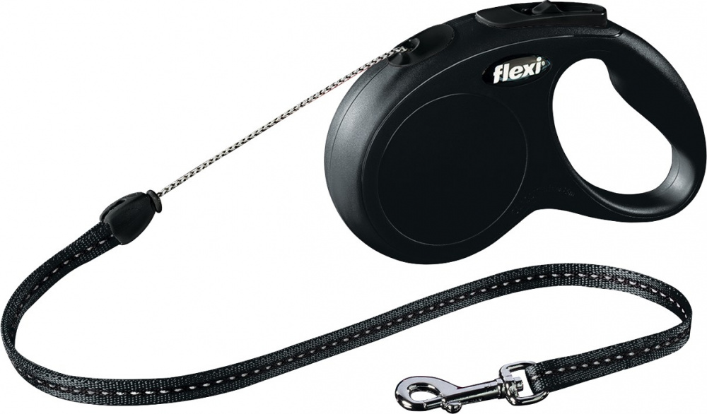 Vodítko Flexi Classic M 8m (max 20kg) lanko černá