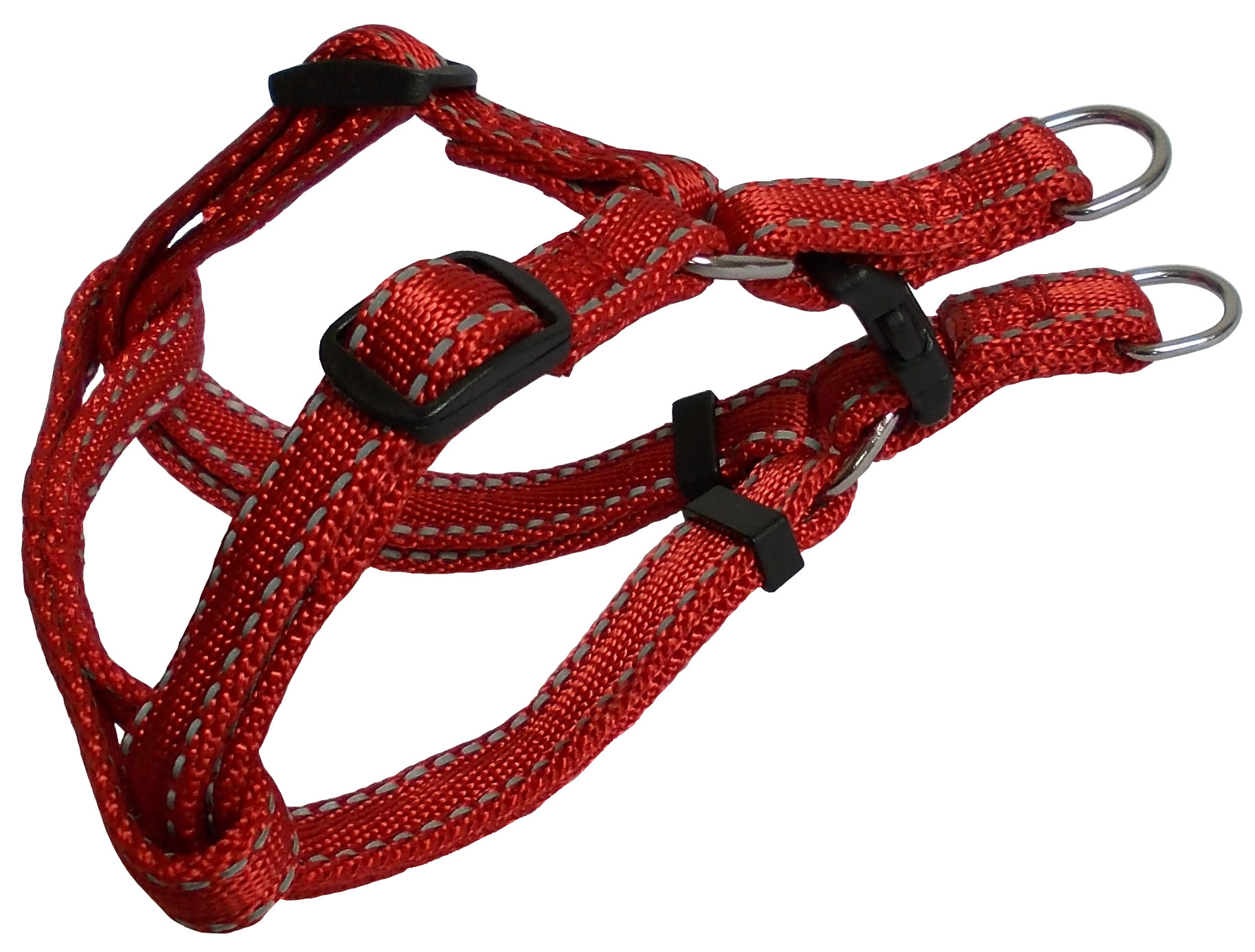 Postroj na psa reflexní 10mm x 19-39cm vyztužený