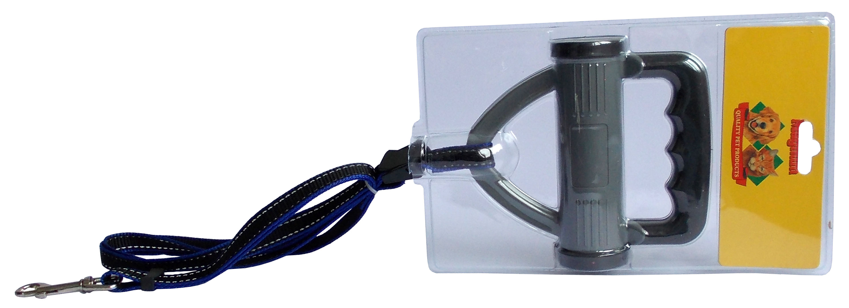 Vodítko nylon nastavitelné s cest. miskou a sáčky 15mm x 90-150cm