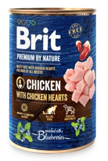 Brit Premium Dog by Nature konz Chicken&Hearts 400g