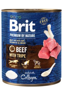 Brit Premium Dog by Nature konz Beef&Tripes 800g