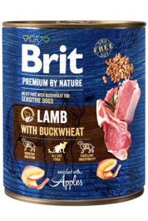 Brit Premium Dog by Nature konz Lamb&Buckwheat 800g