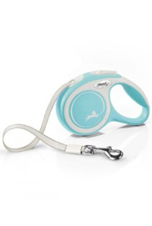 Vodítko FLEXI Comfort New XS pásek 3m/12kg sv.modrá