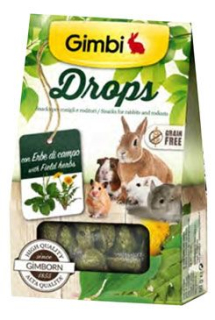 Gimbi Drops pro hlodavce s polními bylinkami 50g PRODEJNA